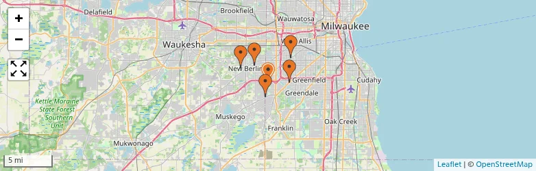Related schools map