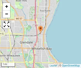 Map of Milwaukee Jewish Day School