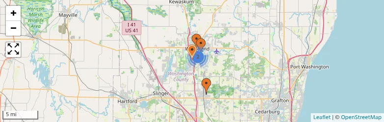 Related schools map