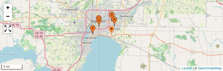 Related schools map