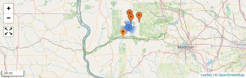 Related schools map