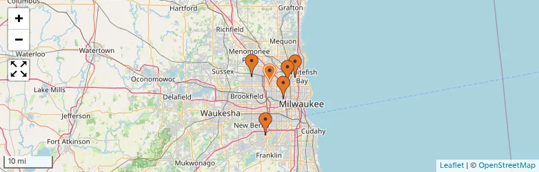 Related schools map