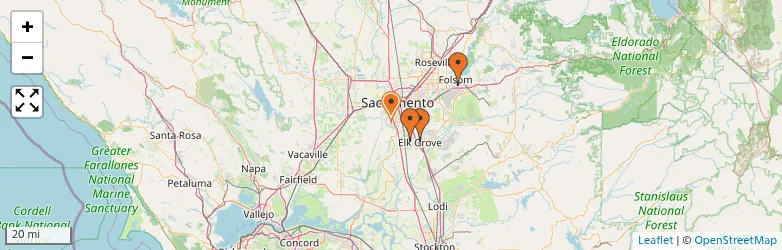 Related schools map