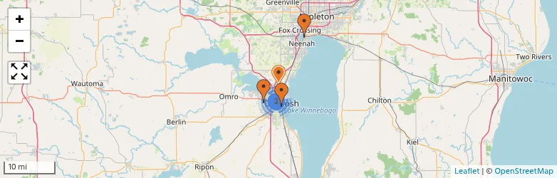 Related schools map