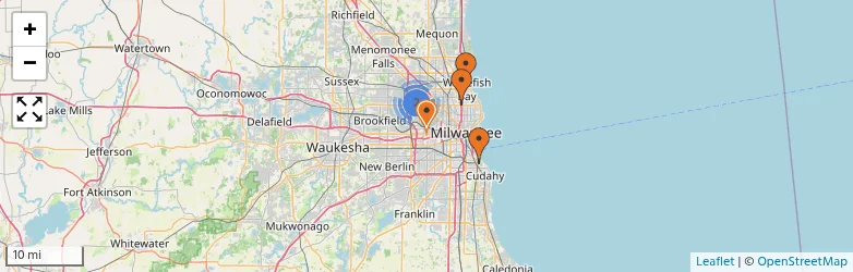 Related schools map