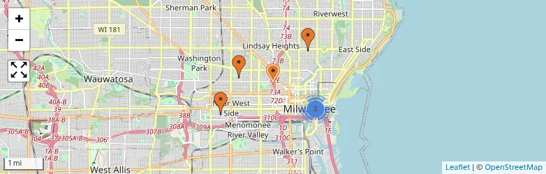 Related schools map