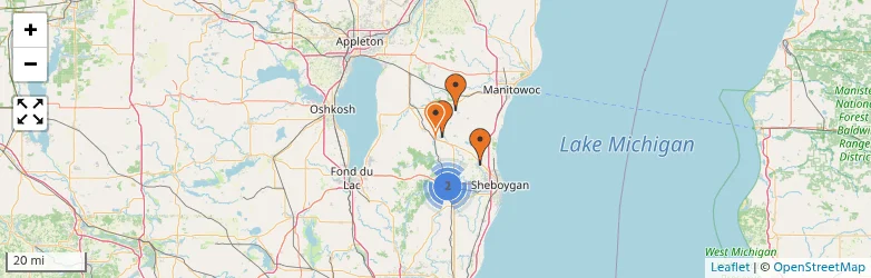 Related schools map