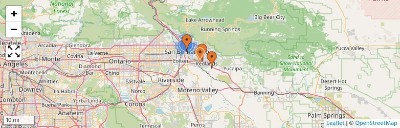 Related schools map