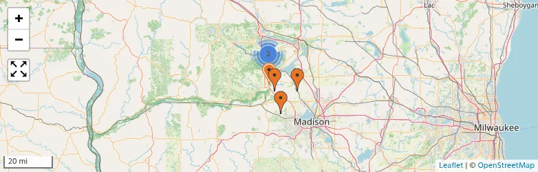 Related schools map