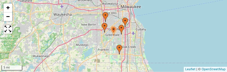 Related schools map