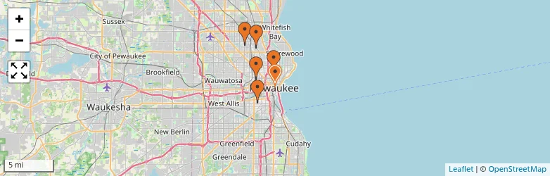 Related schools map