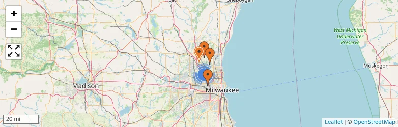 Related schools map