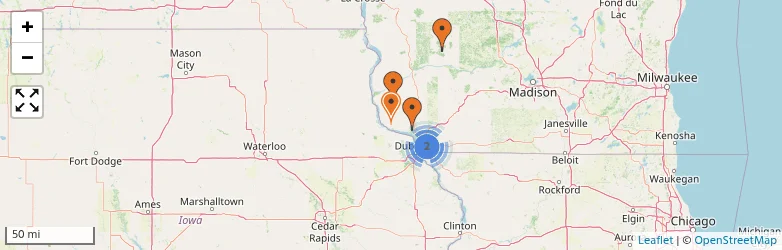 Related schools map