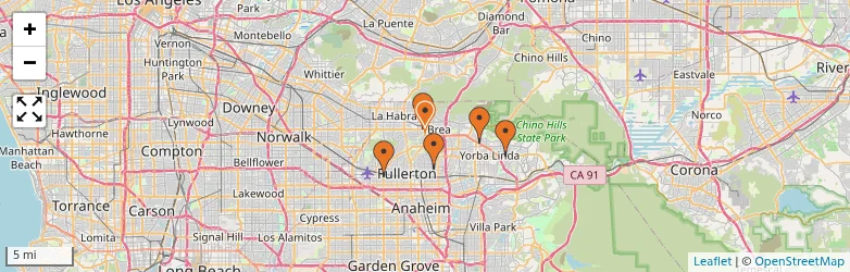 Related schools map