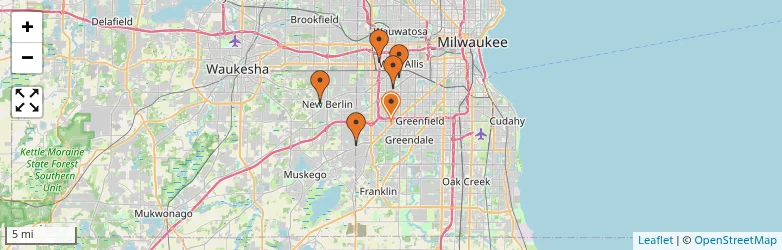 Related schools map