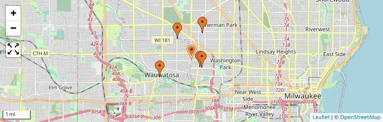 Related schools map