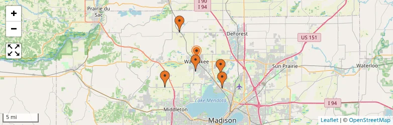 Related schools map