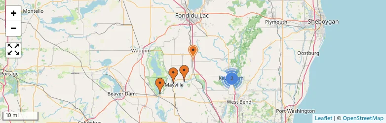 Related schools map