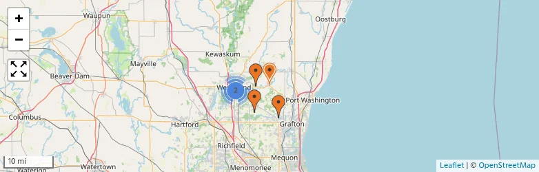 Related schools map