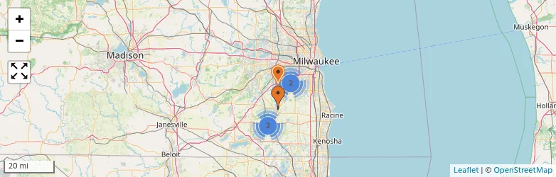 Related schools map