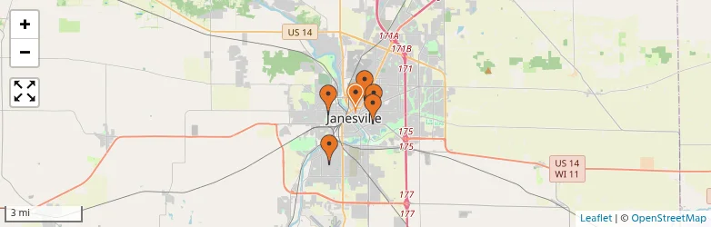 Related schools map