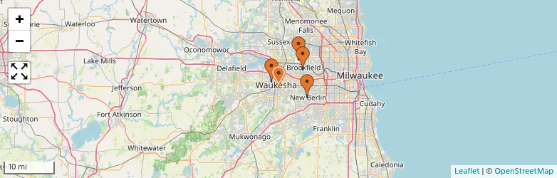 Related schools map