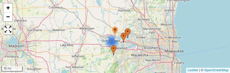 Related schools map