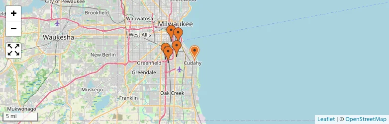 Related schools map