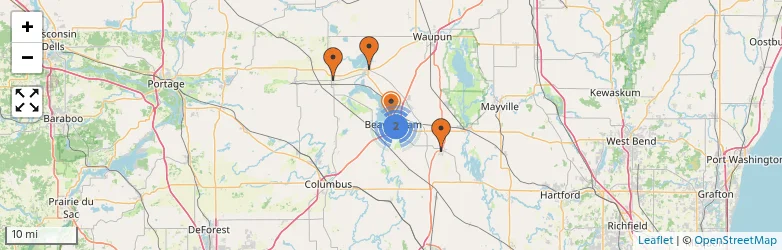 Related schools map