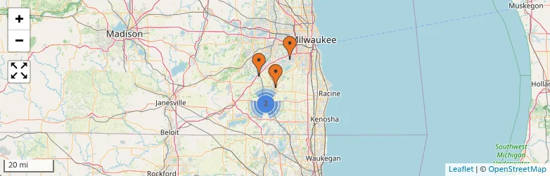 Related schools map