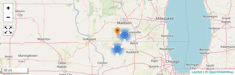 Related schools map