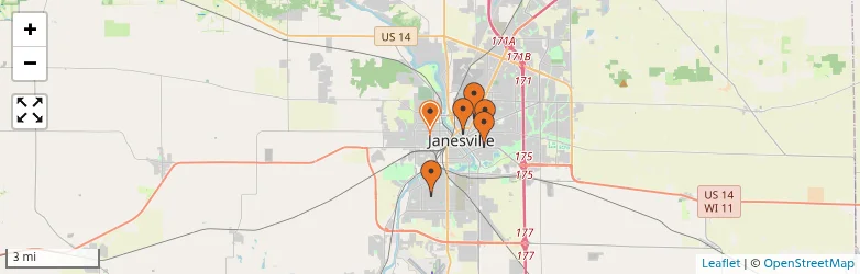 Related schools map