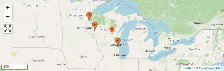Related schools map