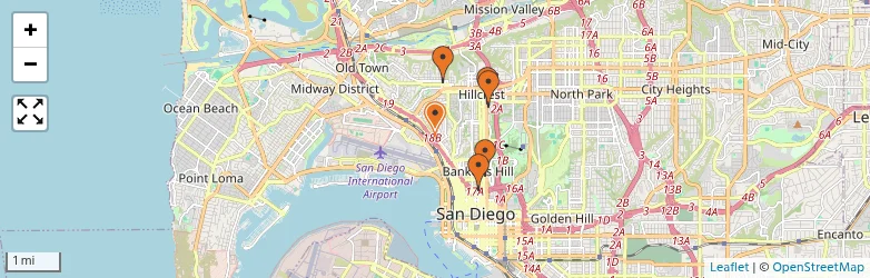 Related schools map