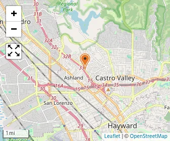 Map of Montessori School Of San Leandro