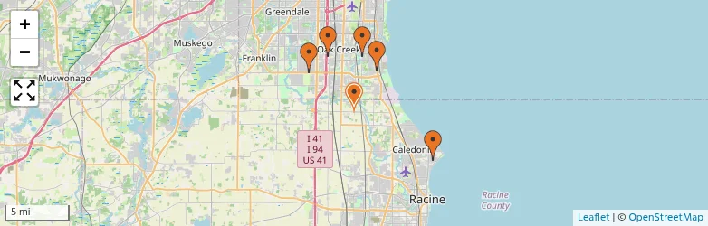Related schools map