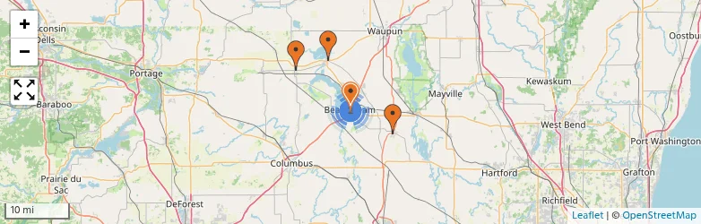 Related schools map