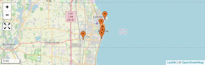 Related schools map
