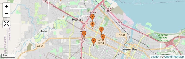 Related schools map