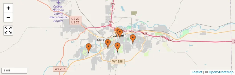 Related schools map