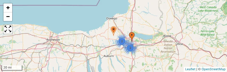 Related schools map