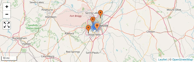 Related schools map