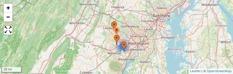 Related schools map