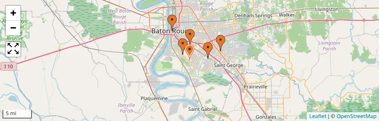 Related schools map
