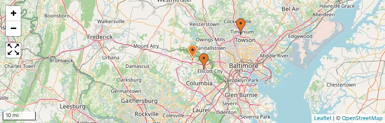 Related schools map
