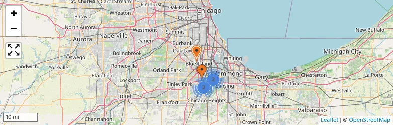 Related schools map