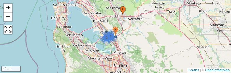 Related schools map