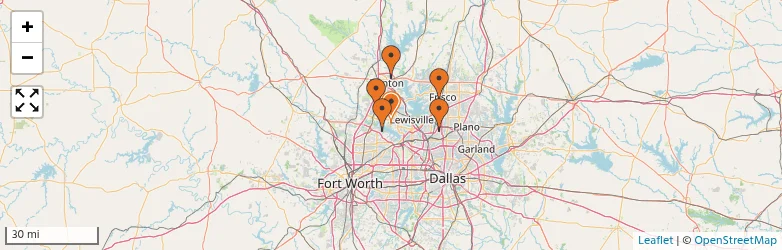 Related schools map