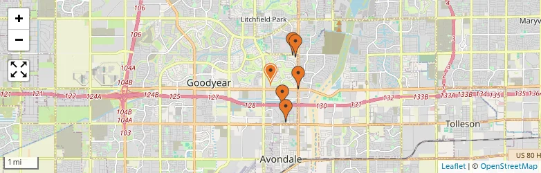 Related schools map