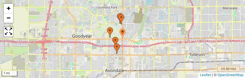 Related schools map